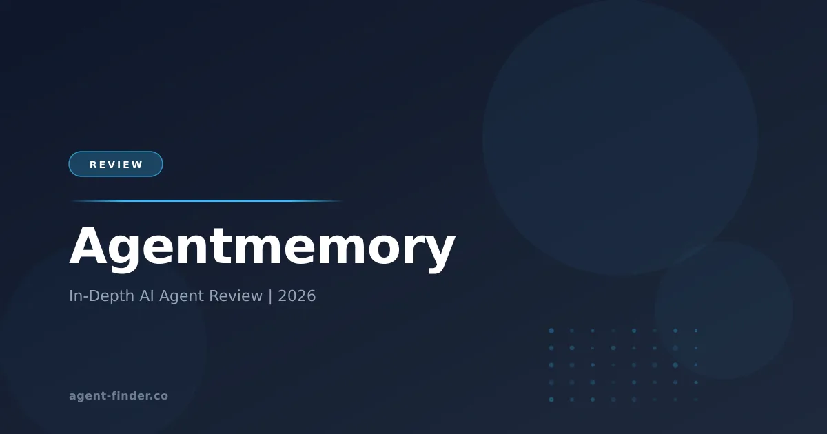 Agentmemory - AI Agent Review | Agent Finder