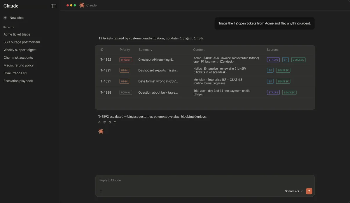 Airbyte Agents home hero interface showing AI agent capabilities