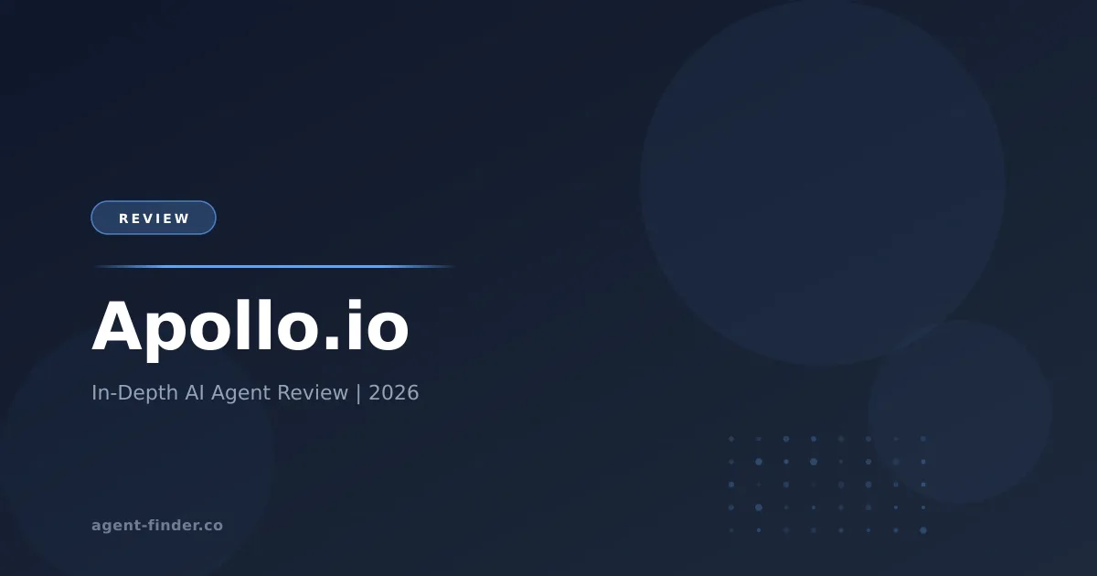 Apollo.io - AI Agent Review | Agent Finder