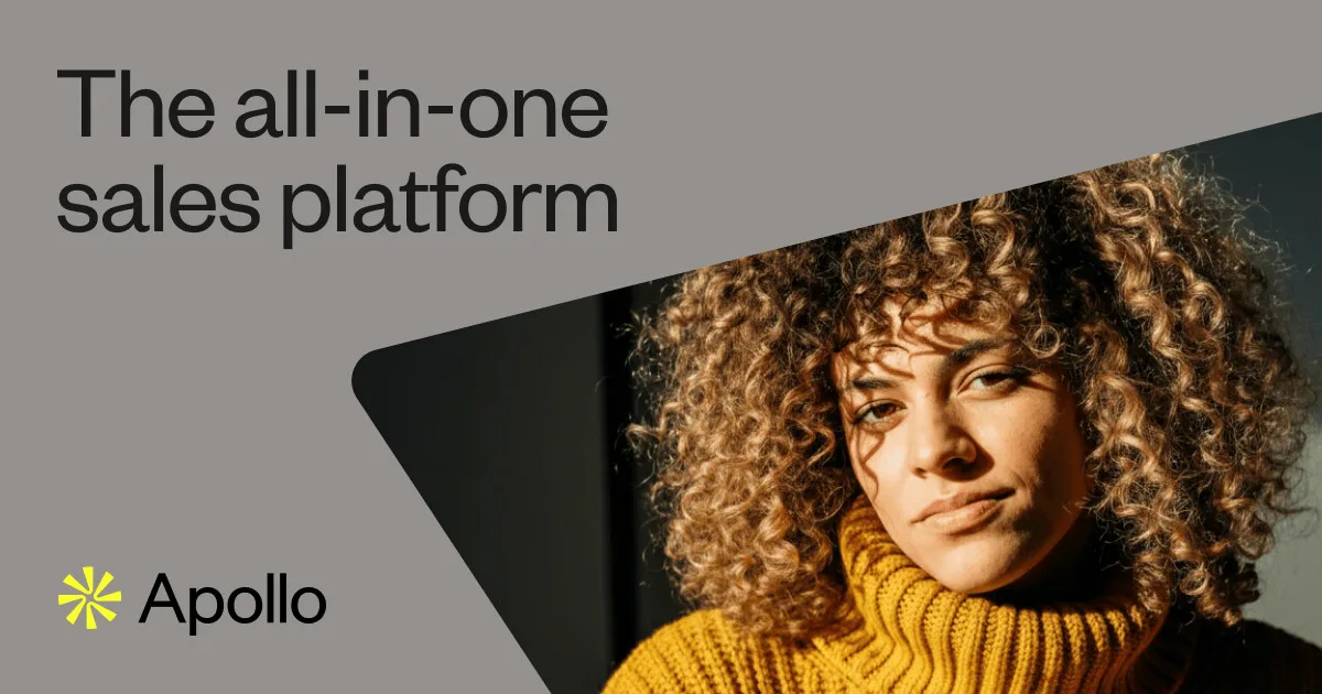 Apollo.io sales intelligence platform - home page overview