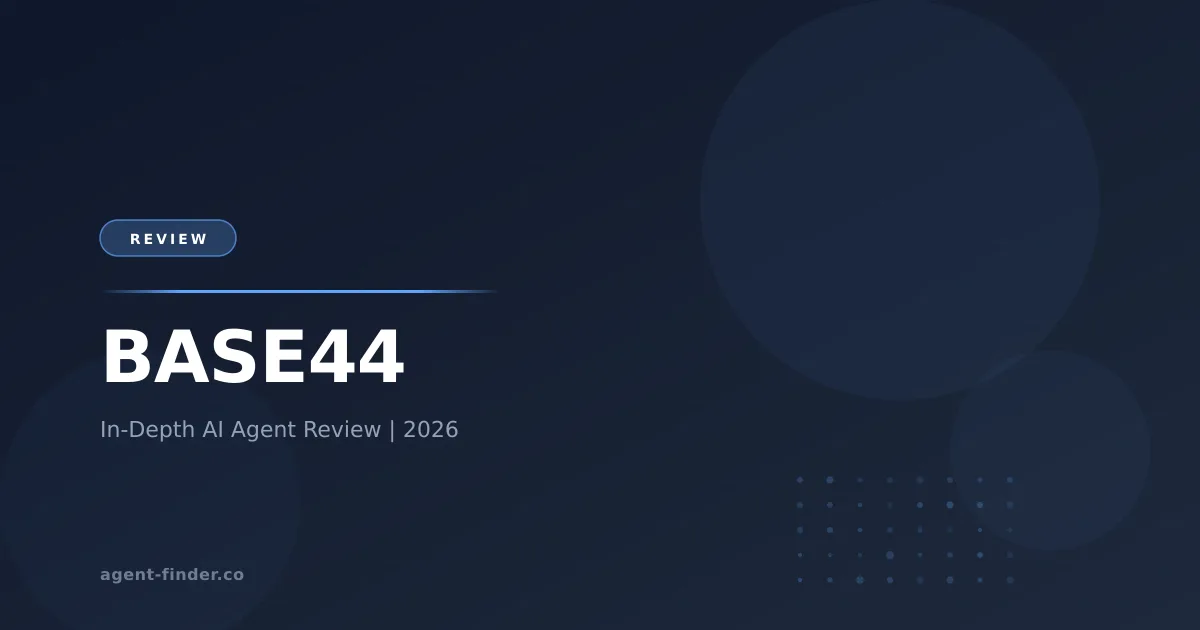 BASE44 - AI Agent Review | Agent Finder