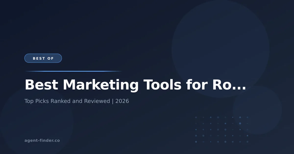 Best Marketing Tools for Roofing Companies in 2025 (Tech Stack - AI Agent Review | Agent Finder