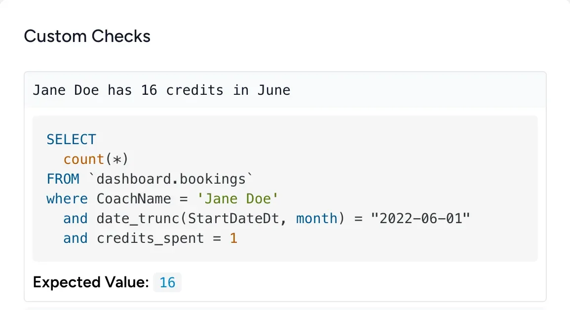 Bruin custom data quality checks feature