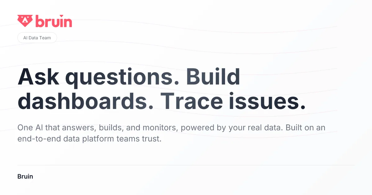 Bruin AI agent platform hero image