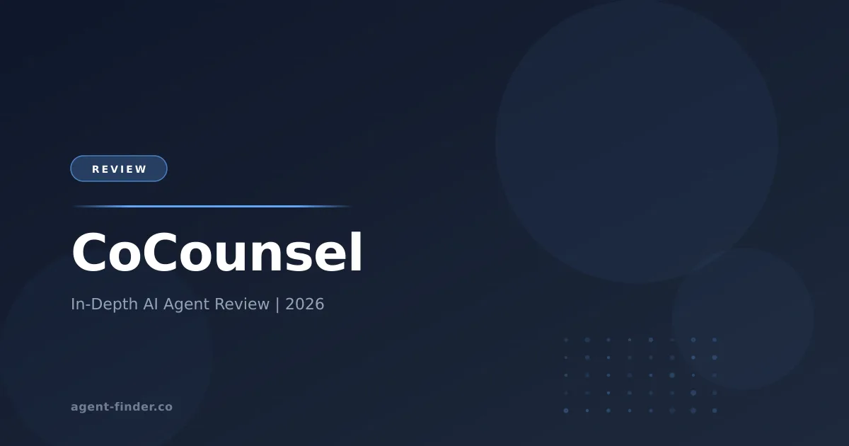 CoCounsel - AI Agent Review | Agent Finder