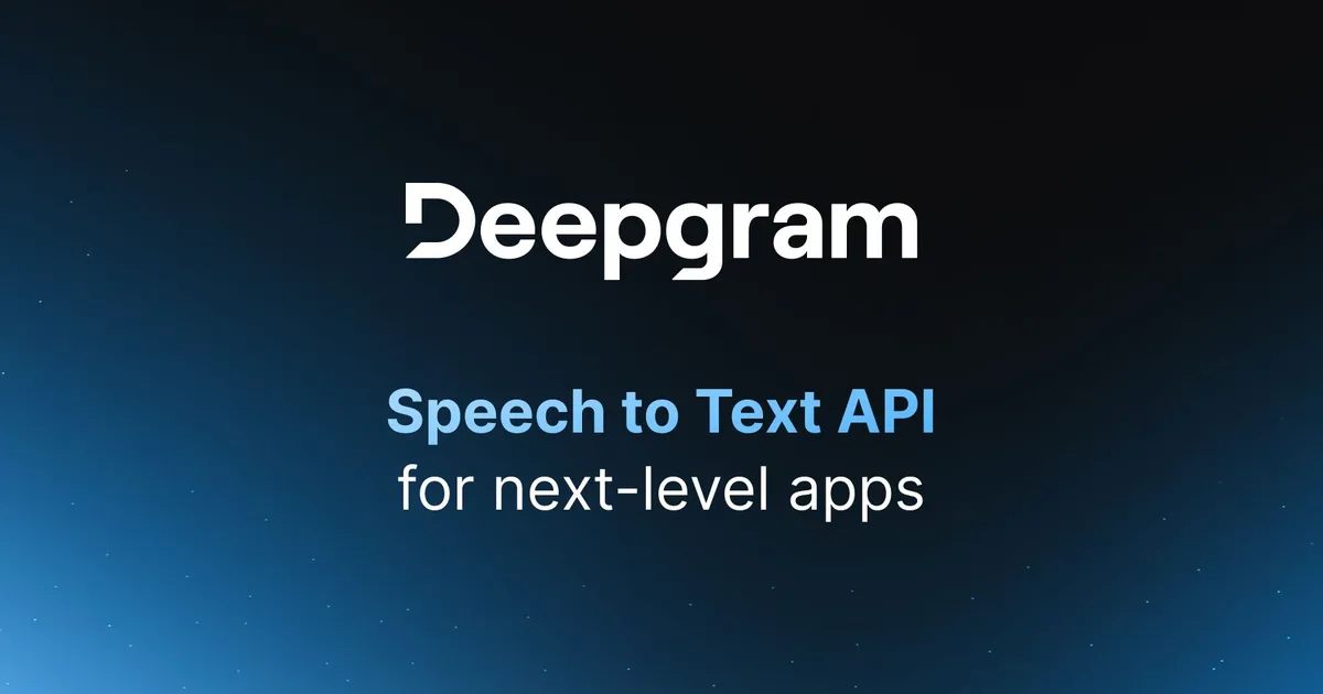 Deepgram speech-to-text product interface and features