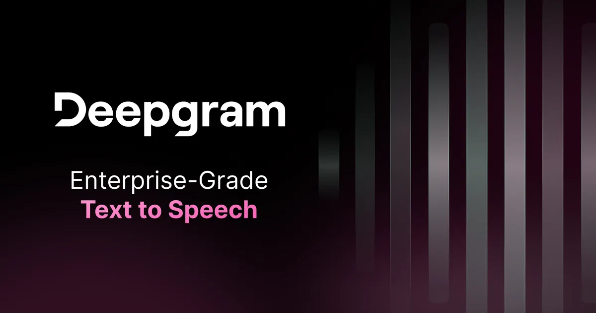 Deepgram text-to-speech product overview and capabilities