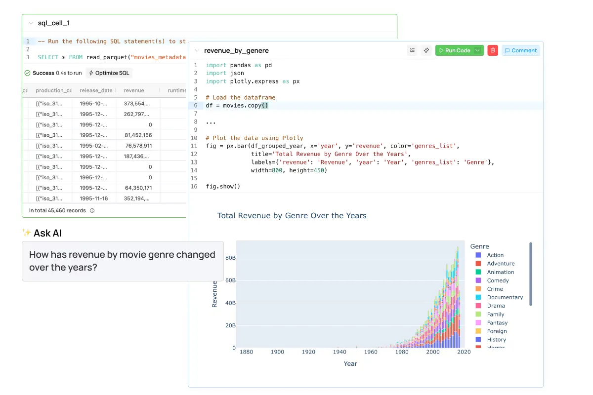 Fabi Ask AI feature screenshot - conversational interface