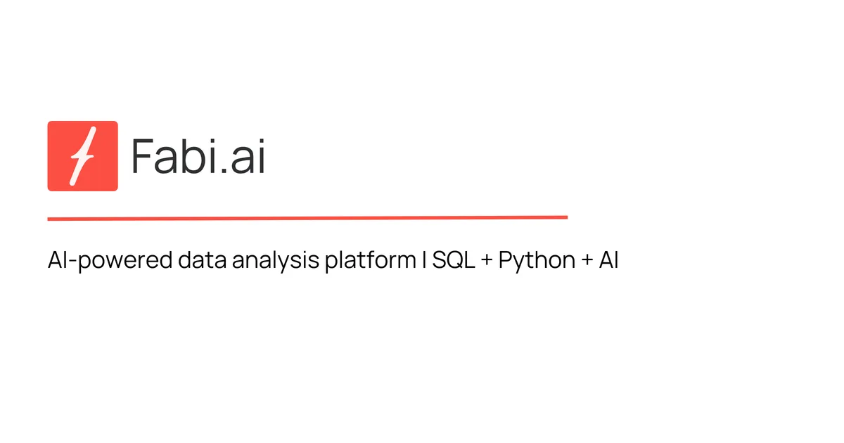 Fabi AI agent product overview - OpenGraph image