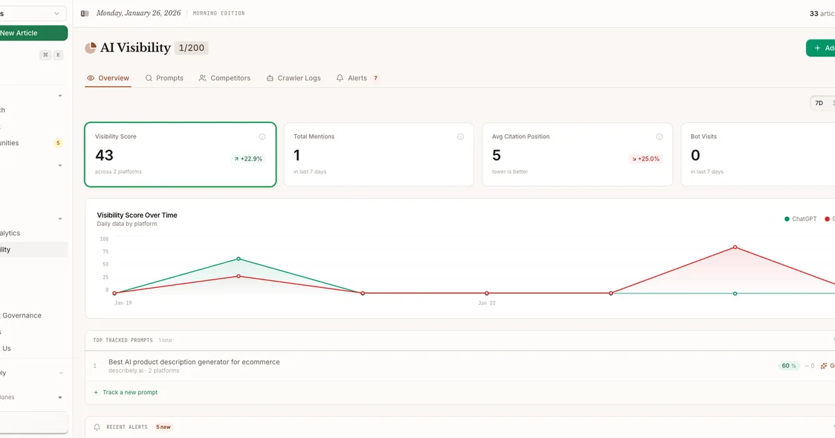 Frase AI SEO and content optimization platform