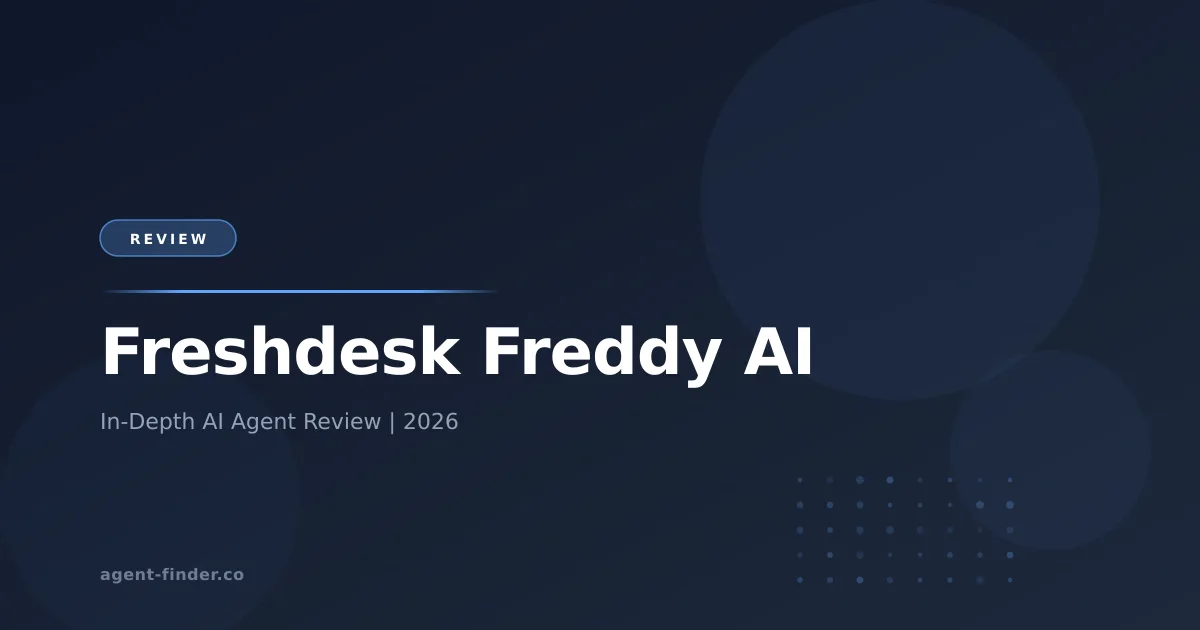 Freshdesk Freddy AI - AI Agent Review | Agent Finder