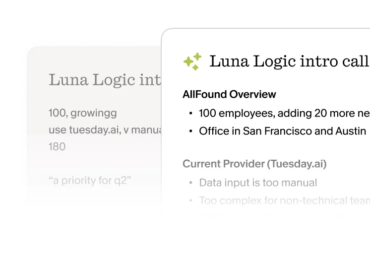 Granola enhanced notes feature screenshot