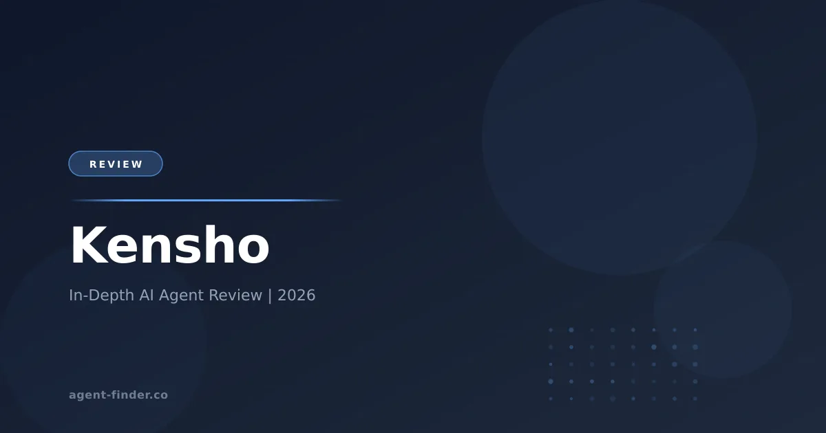 Kensho - AI Agent Review | Agent Finder