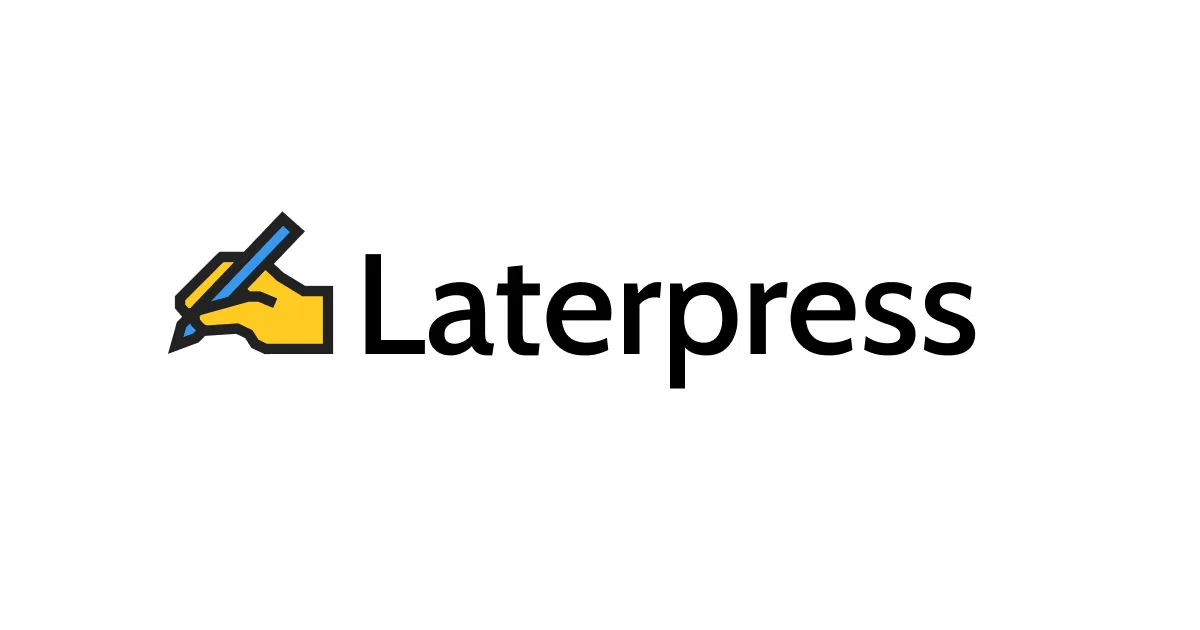 Laterpress OpenGraph hero image showcasing the writing platform