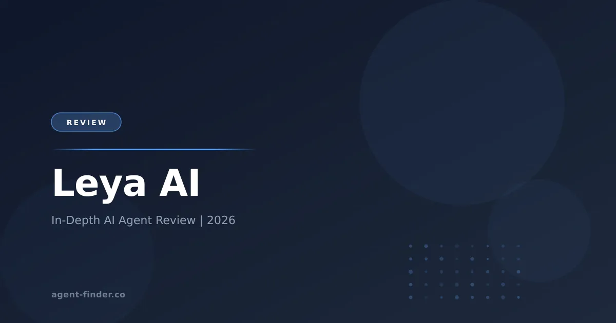 Leya AI - AI Agent Review | Agent Finder