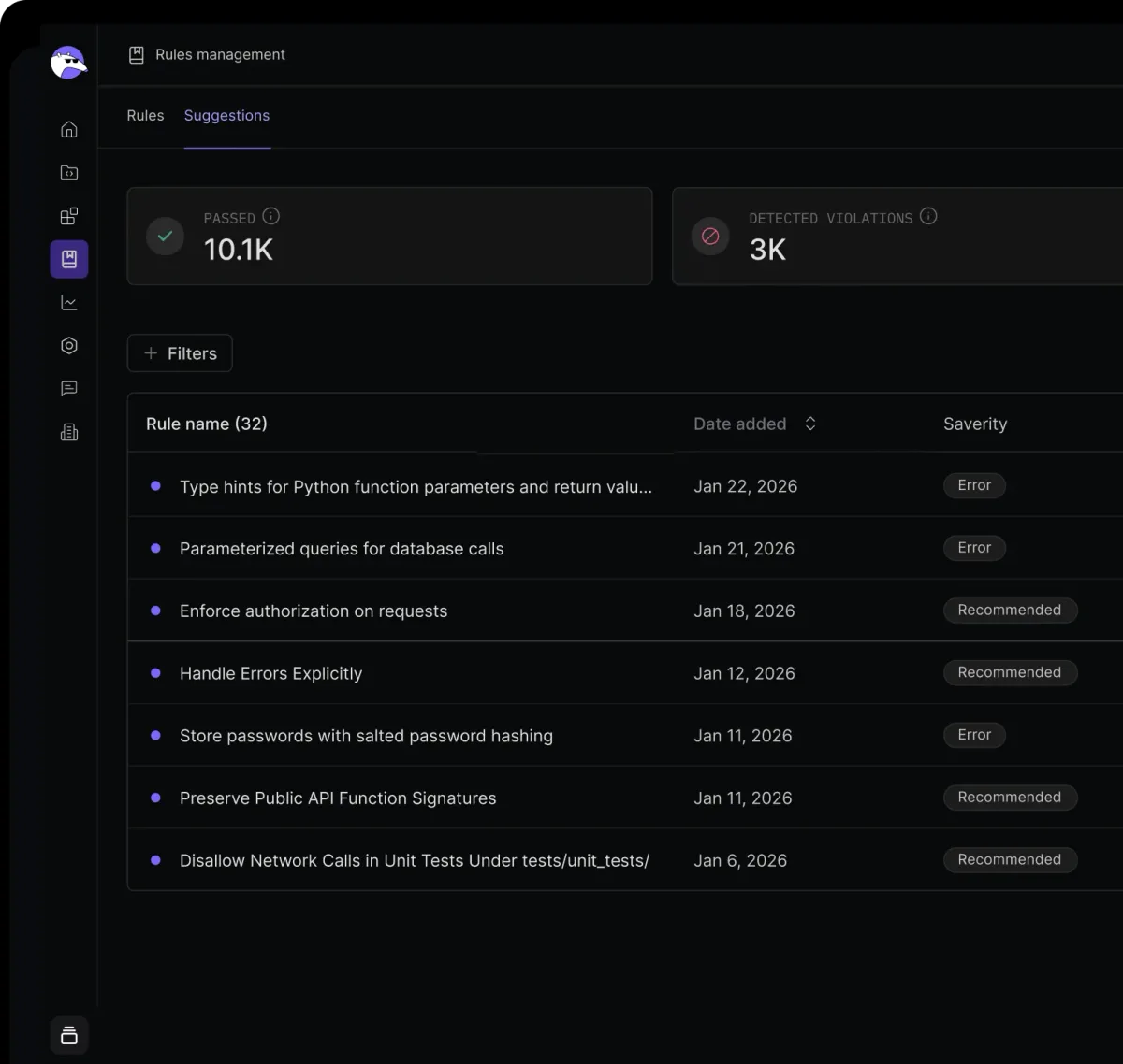 Qodo agentic code suggestions interface screenshot