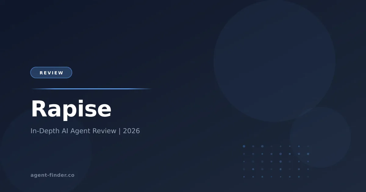 Rapise - AI Agent Review | Agent Finder