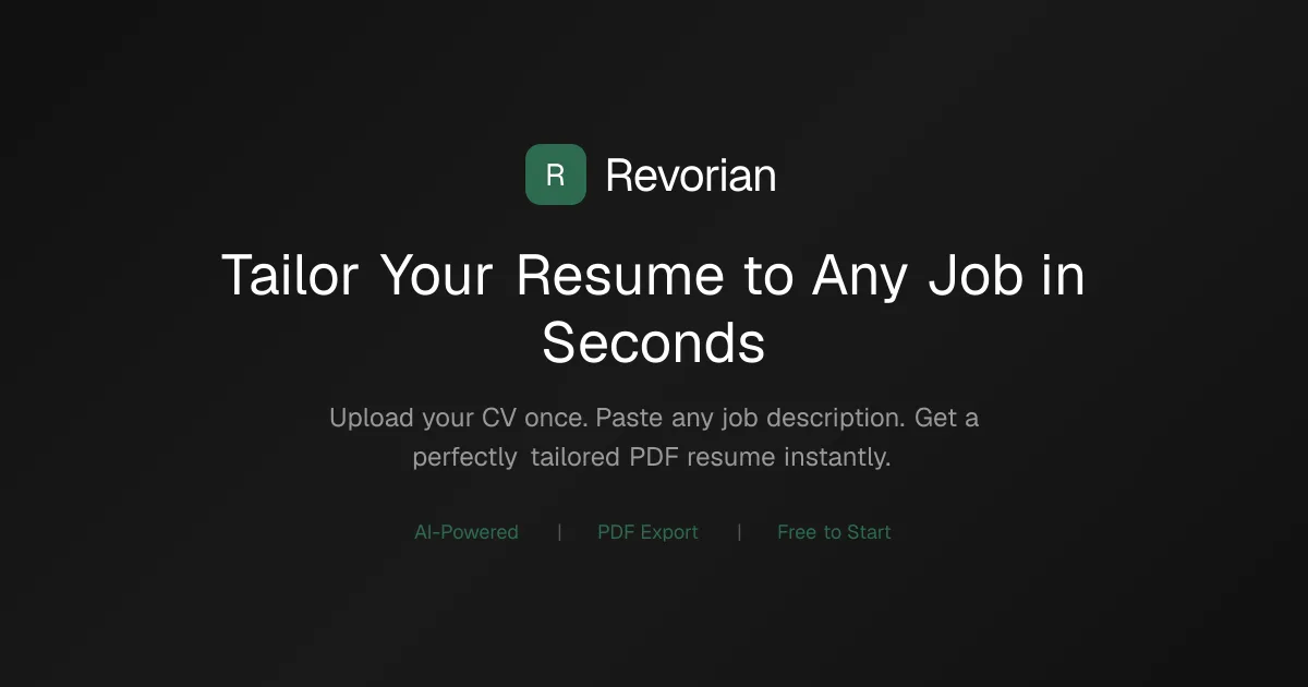 Revorian product showcase and features