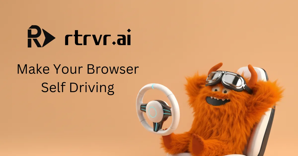 Rover by rtrvr.ai - AI-powered retrieval and search platform banner