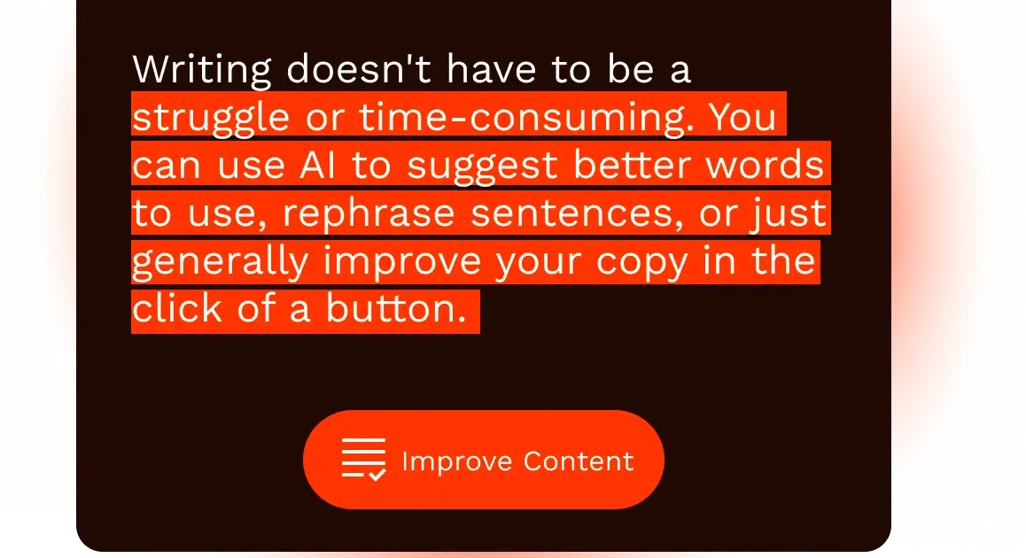 Rytr browser extension content improvement feature