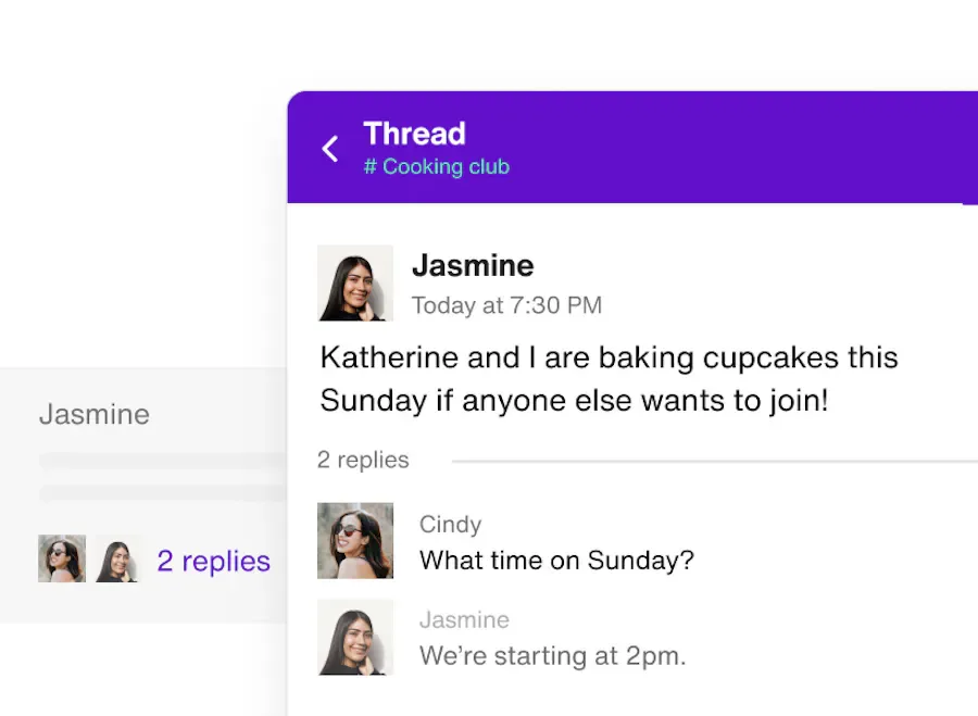 Sendbird Agent Steward conversation threads feature