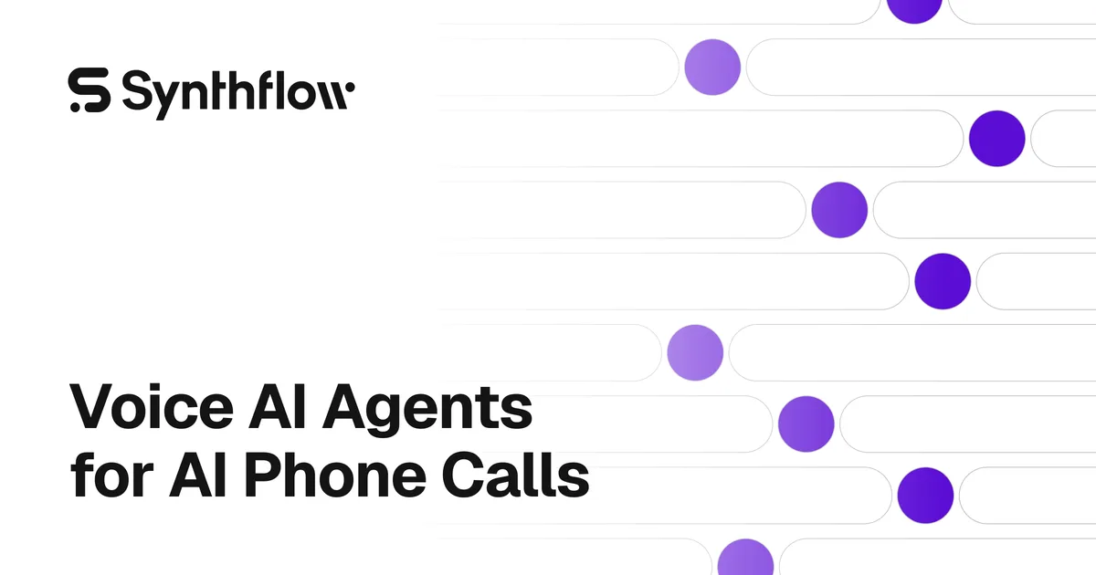 Synthflow AI platform overview and branding