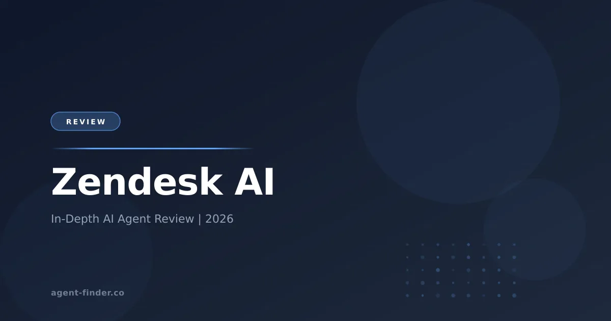 Zendesk AI - AI Agent Review | Agent Finder